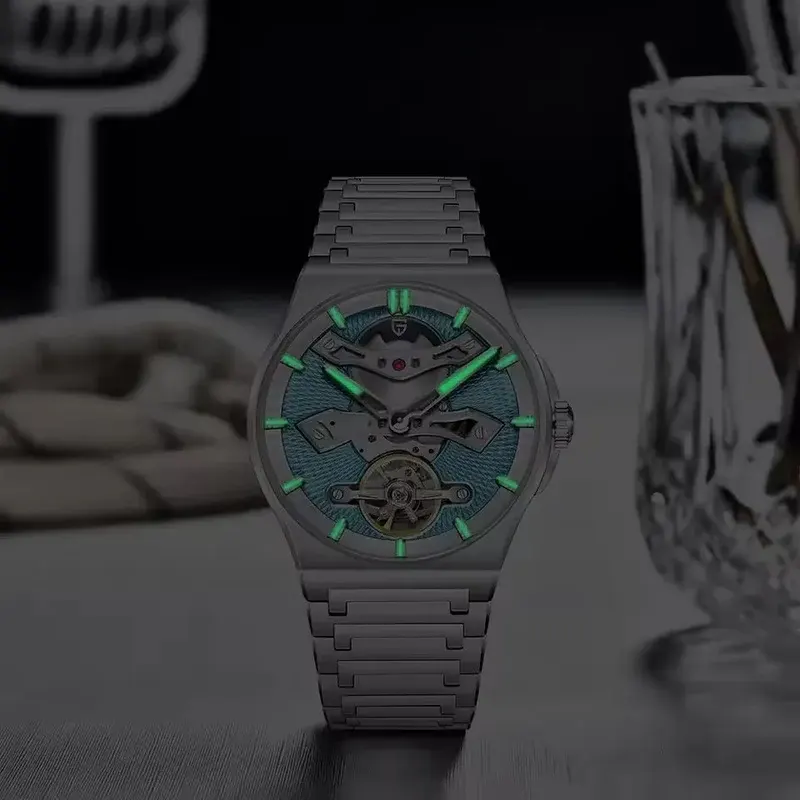 Pagani Design Tourbillon Style Automatic Tiffani Blue Dial Men's Watch- PD-YS028